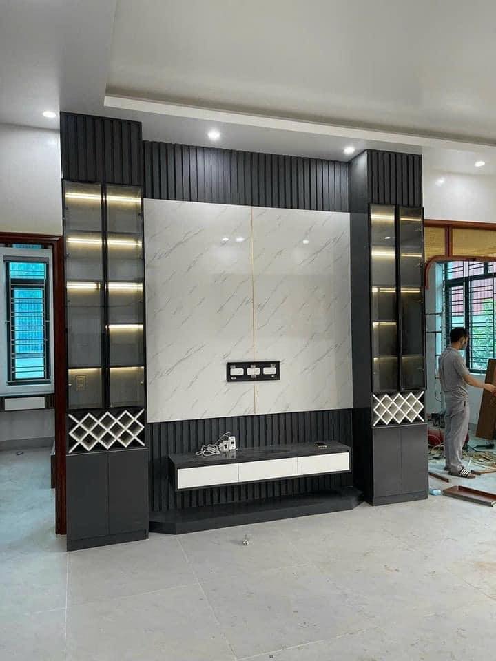 Thi công ốp vách tivi bằng tấm nhựa giả đá tại Đà Nẵng 12 451198524 821393226757556 6740176616588275867 n