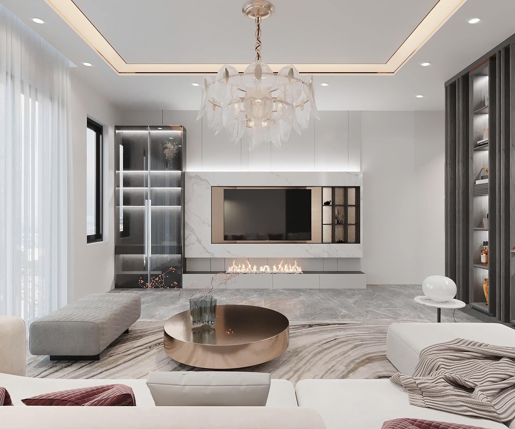 Thi công ốp vách tivi bằng tấm nhựa giả đá tại Đà Nẵng 23 465222519 122168137028254022 3214160593956732608 n