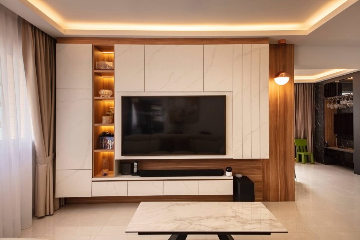 Thi công ốp vách tivi bằng tấm nhựa giả đá tại Đà Nẵng 29 468990608 122127411422500821 2734178293875908427 n