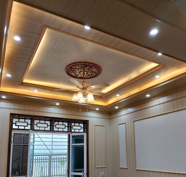 thi công trần nhựa giả gỗ tại Đà Nẵng